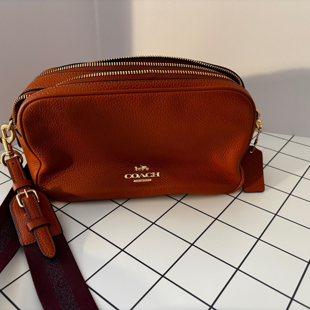 Coach Brown Leather Crossbody Bag